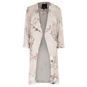 River island floral duster
